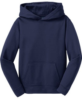 (YST244) Youth A+ shiny Sport-Wick® Fleece Hooded Pullover