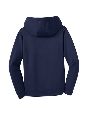 (YST244) Youth A+ shiny Sport-Wick® Fleece Hooded Pullover