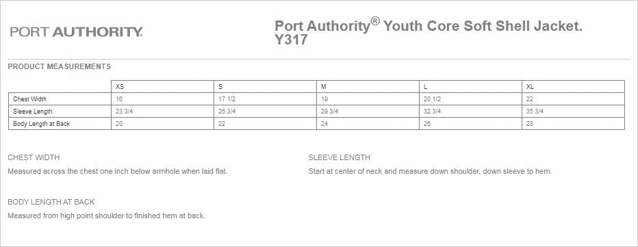 (Y317)Youth Core Soft Shell Jacket