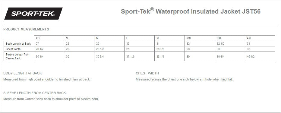 (JST56) Sport-Tek® Waterproof Insulated Jacket