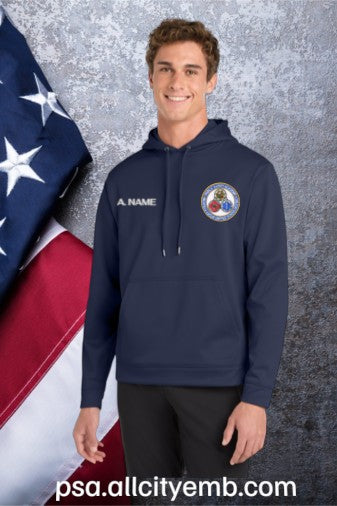 (F244) Adult A+ Shiny Fleece Pullover Hoodie
